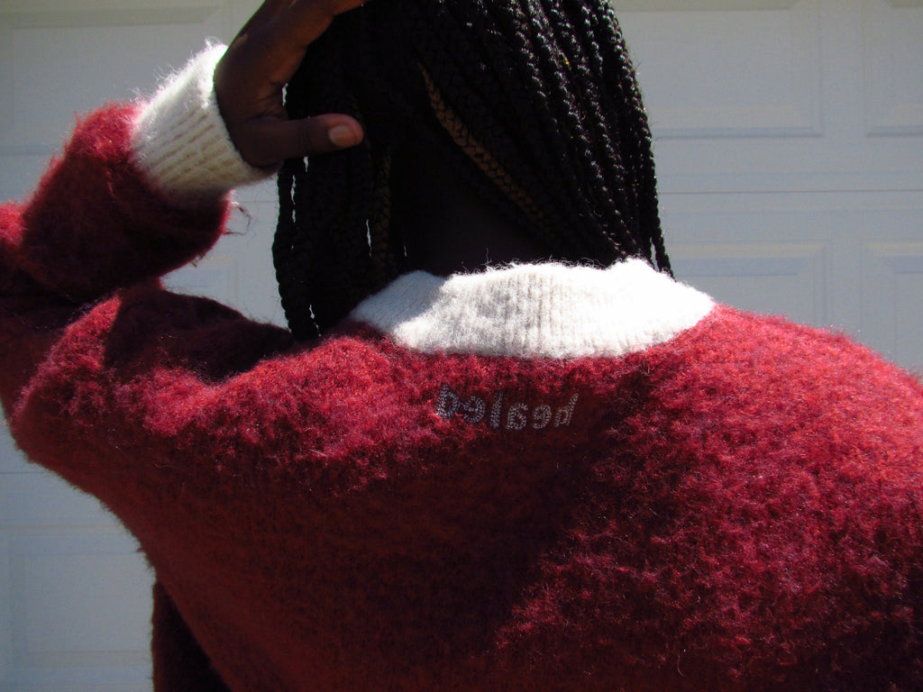 By His Stripes Mohair Sweater