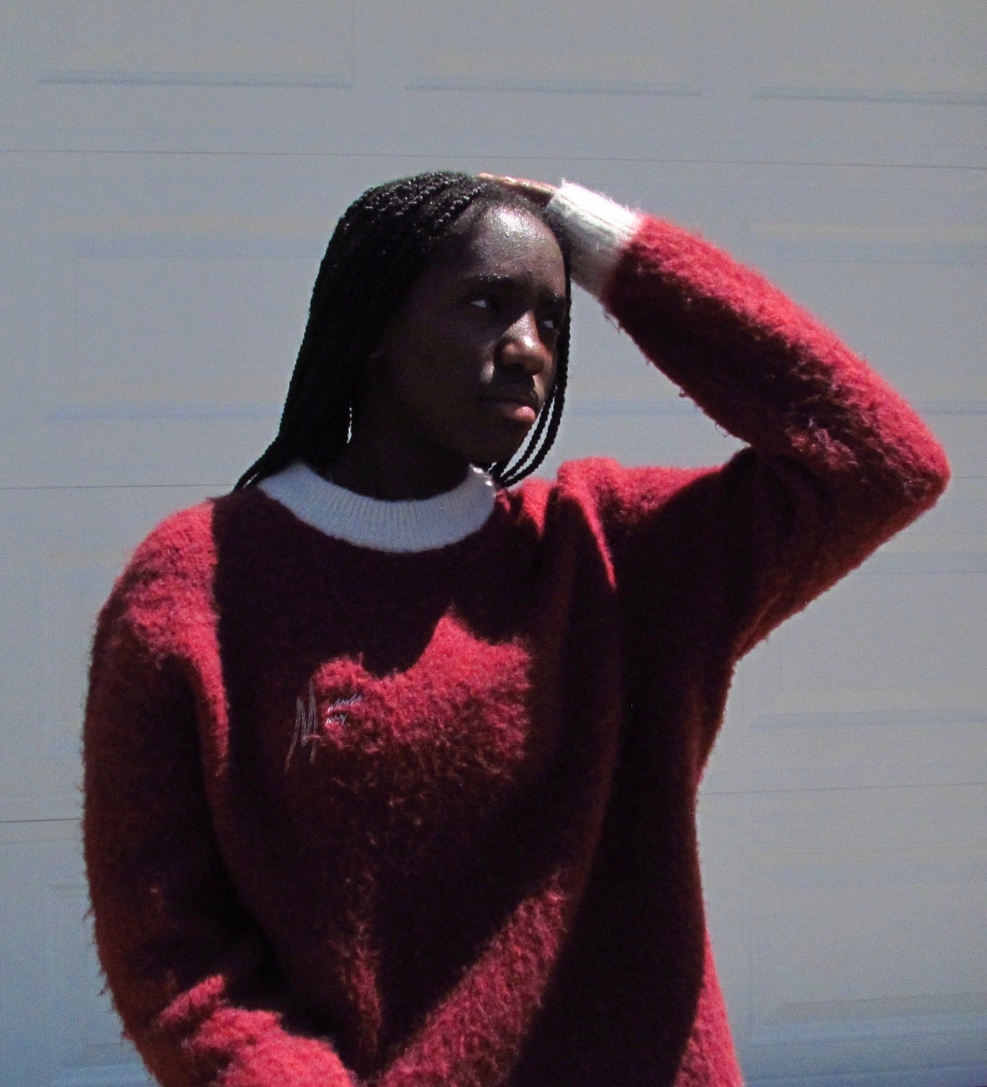 By His Stripes Mohair Sweater