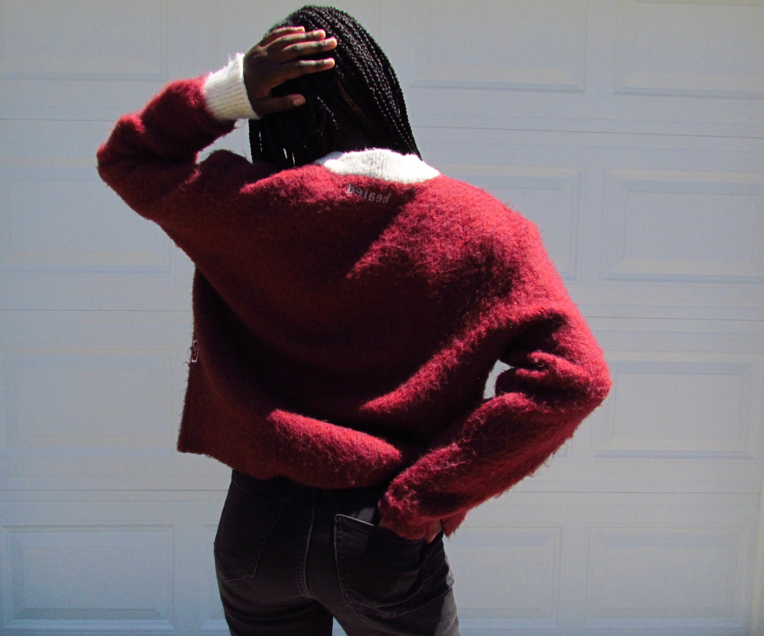 By His Stripes Mohair Sweater