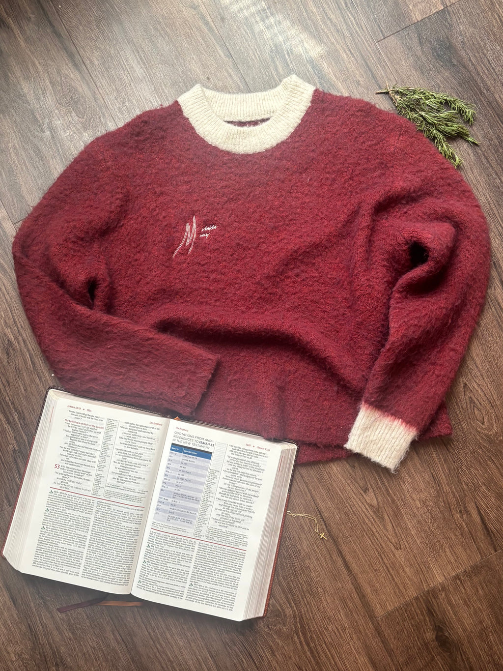 By His Stripes Mohair Sweater
