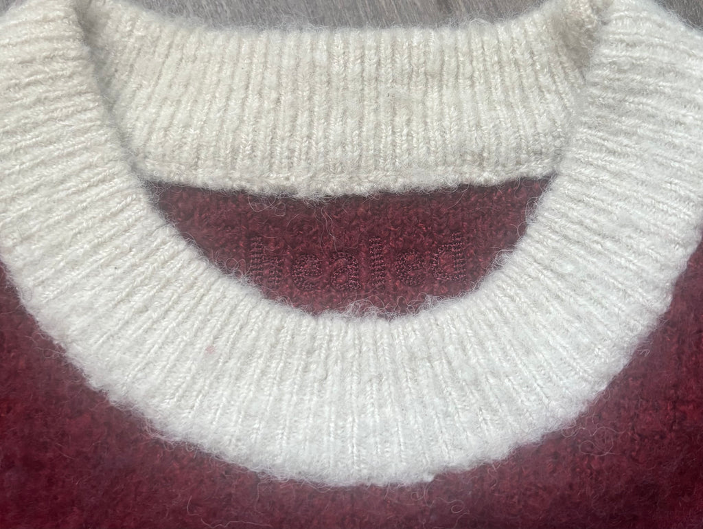 By His Stripes Mohair Sweater